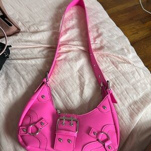 Pink shoulder bag